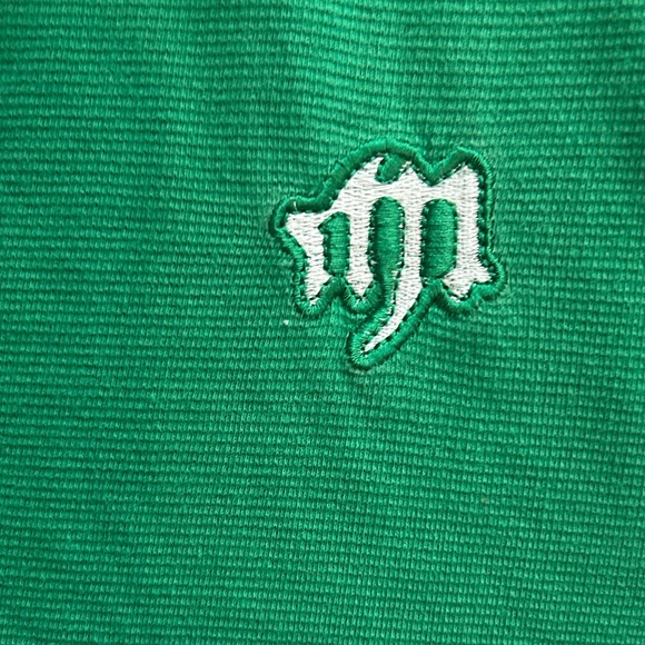 Mecca Green Polo Shirt with Blue Collar - Picture 3 of 10